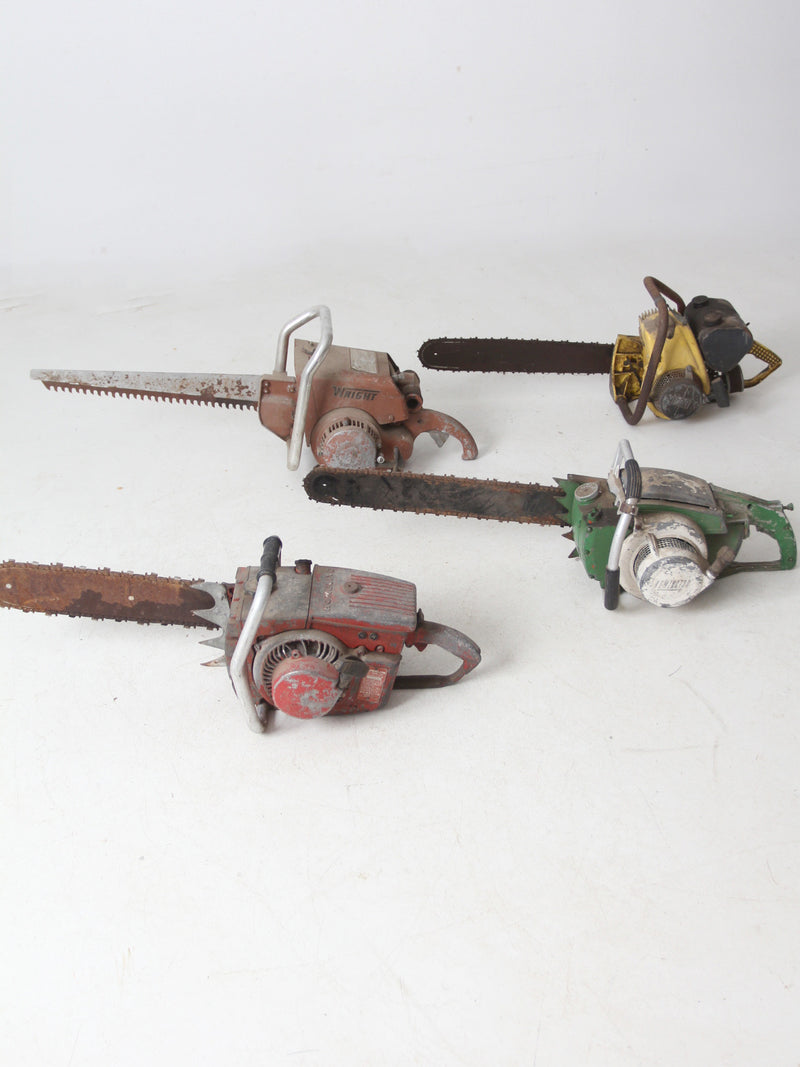 collection mid-century chainsaws