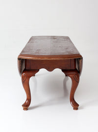 vintage Queen Anne drop leaf coffee table