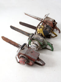 collection mid-century chainsaws