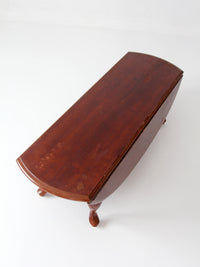 vintage Queen Anne drop leaf coffee table