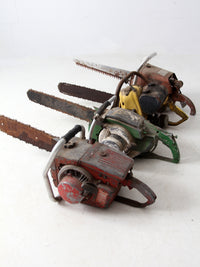 collection mid-century chainsaws