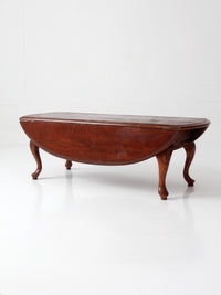 vintage Queen Anne drop leaf coffee table