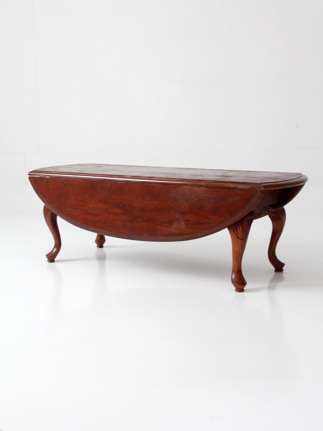 vintage Queen Anne drop leaf coffee table