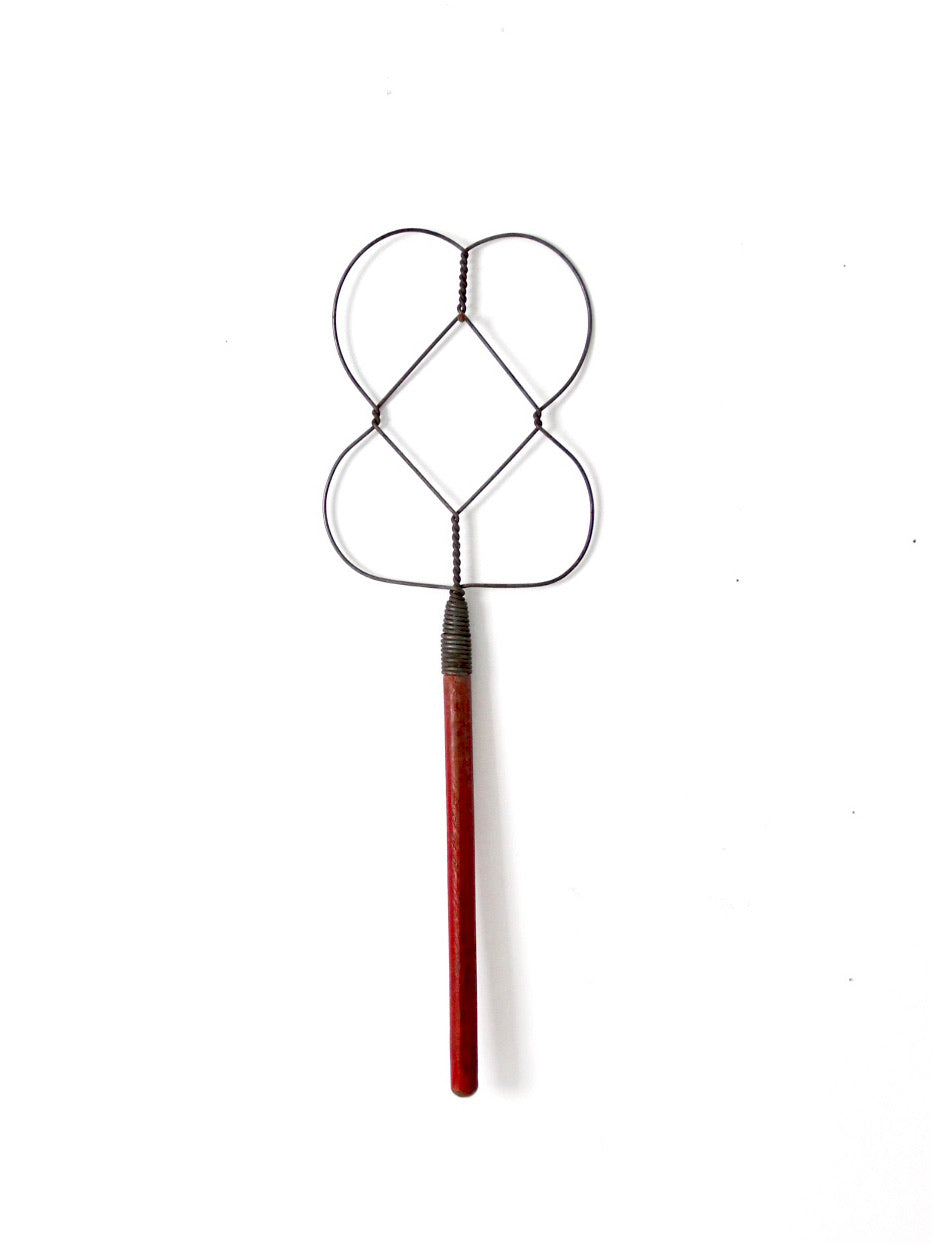 antique wire rug beater