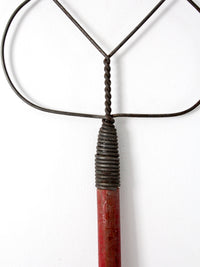 antique wire rug beater