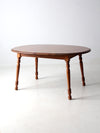 vintage Tell City colonial revival maple extendable table