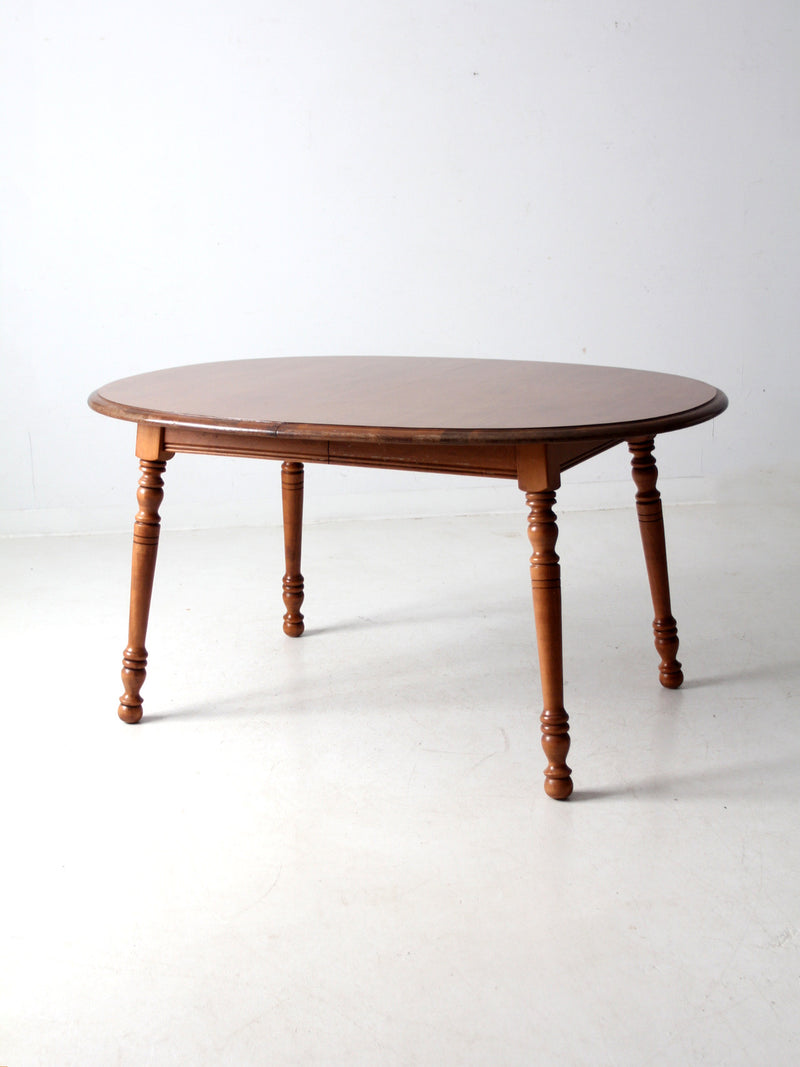 vintage Tell City colonial revival maple extendable table