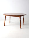 vintage Tell City colonial revival maple extendable table