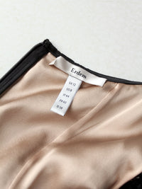 Erdem black lace and silk cocktail dress