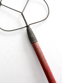 antique wire rug beater