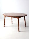 vintage Tell City colonial revival maple extendable table