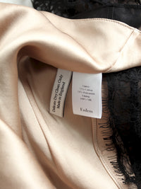 Erdem black lace and silk cocktail dress