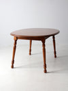 vintage Tell City colonial revival maple extendable table