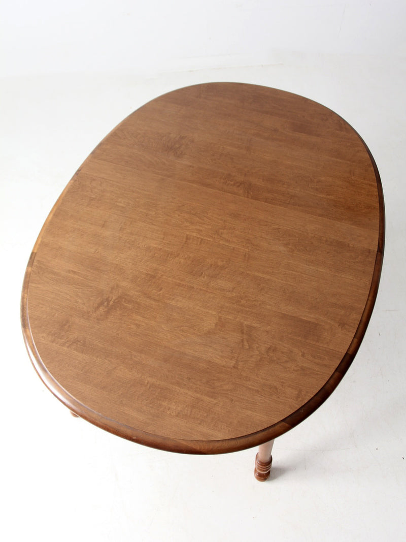 vintage Tell City colonial revival maple extendable table