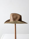 vintage western straw cowboy hat