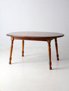 vintage Tell City colonial revival maple extendable table