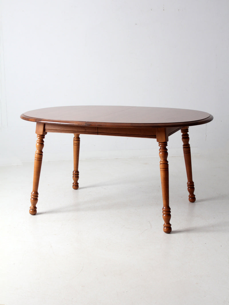 vintage Tell City colonial revival maple extendable table