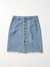 vintage Heritage Falmer button front denim skirt