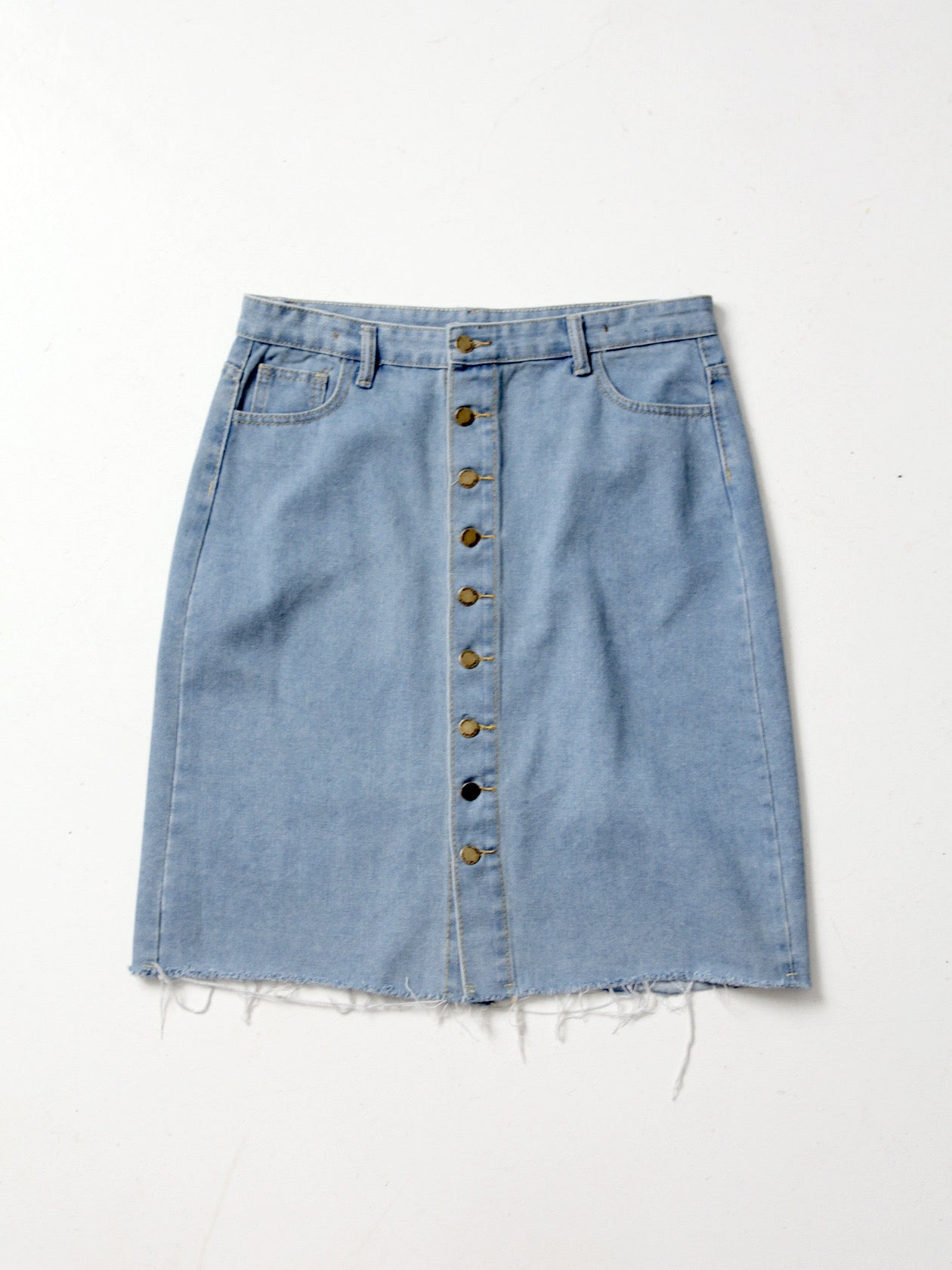 vintage Heritage Falmer button front denim skirt