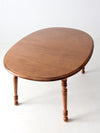 vintage Tell City colonial revival maple extendable table