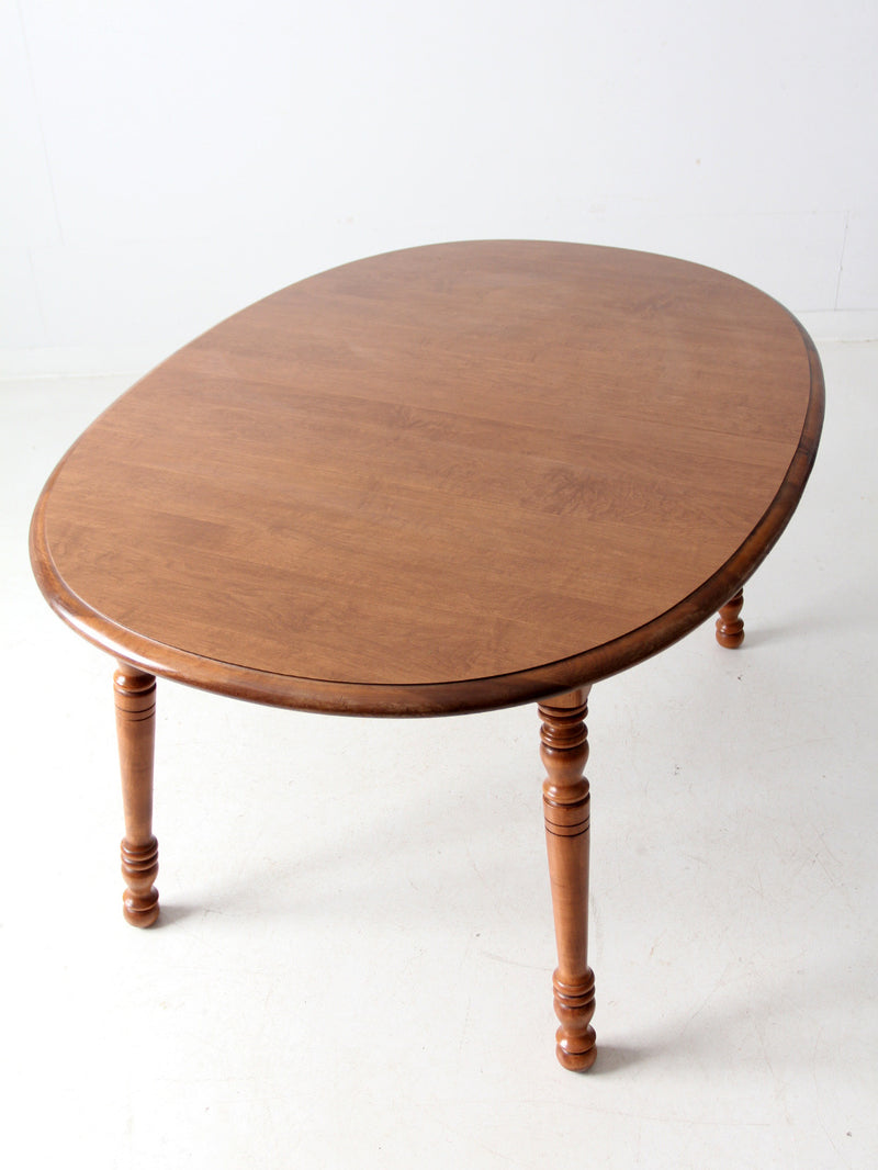 vintage Tell City colonial revival maple extendable table