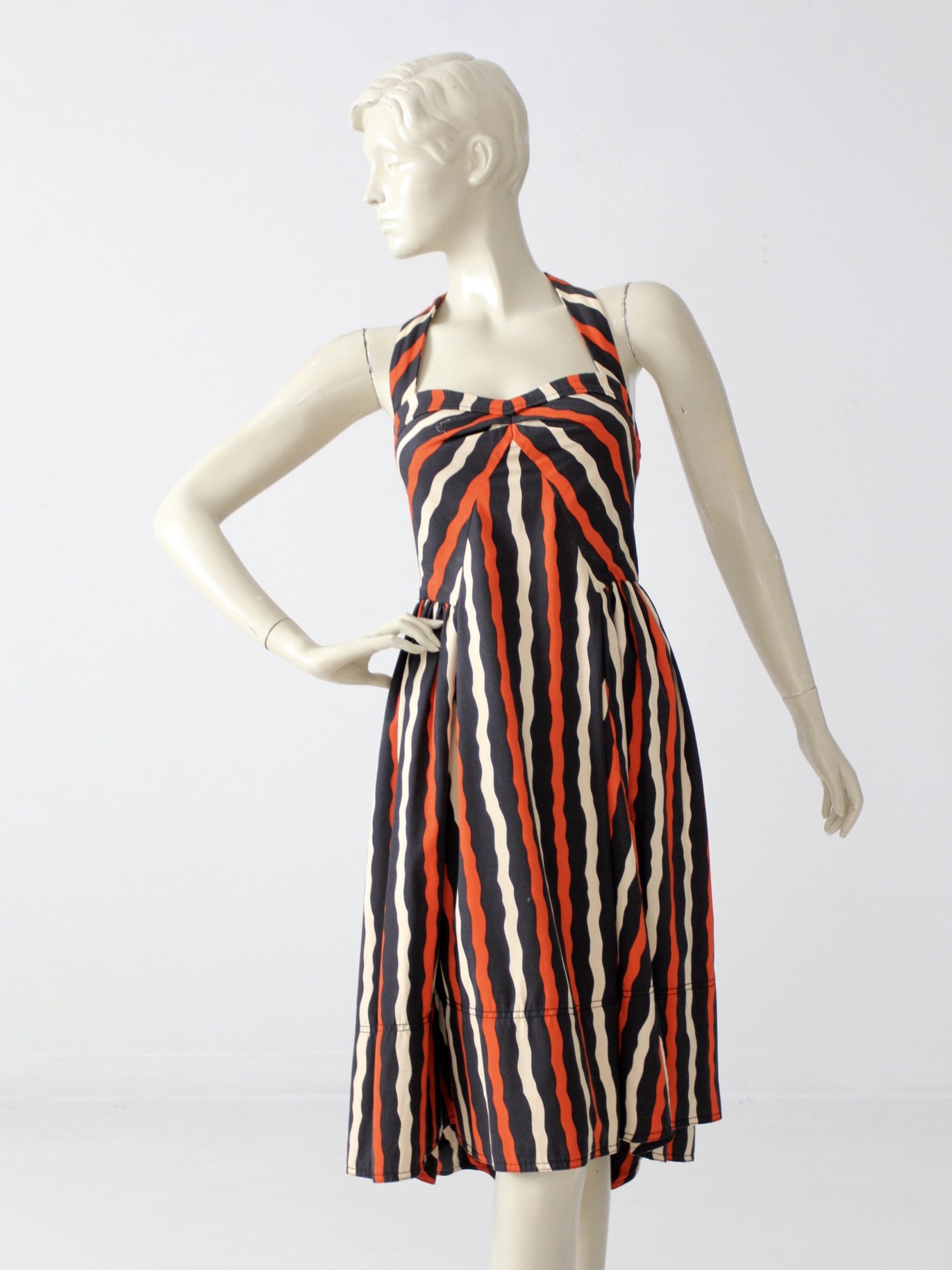 marc jacobs 2003 halter dress Marc Jacobs Sculpted Satin Halter Dress in Black, Size 2