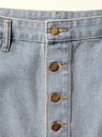 vintage Heritage Falmer button front denim skirt