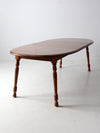 vintage Tell City colonial revival maple extendable table