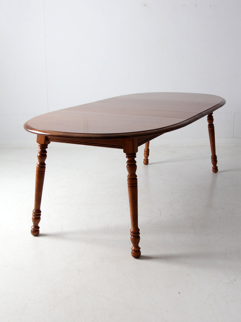 vintage Tell City colonial revival maple extendable table