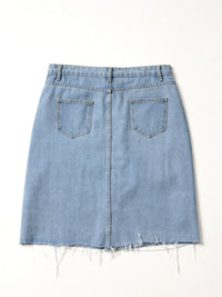 vintage Heritage Falmer button front denim skirt
