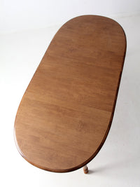 vintage Tell City colonial revival maple extendable table