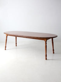 vintage Tell City colonial revival maple extendable table