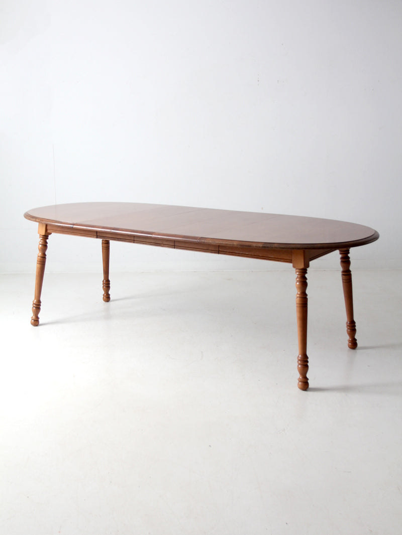 vintage Tell City colonial revival maple extendable table