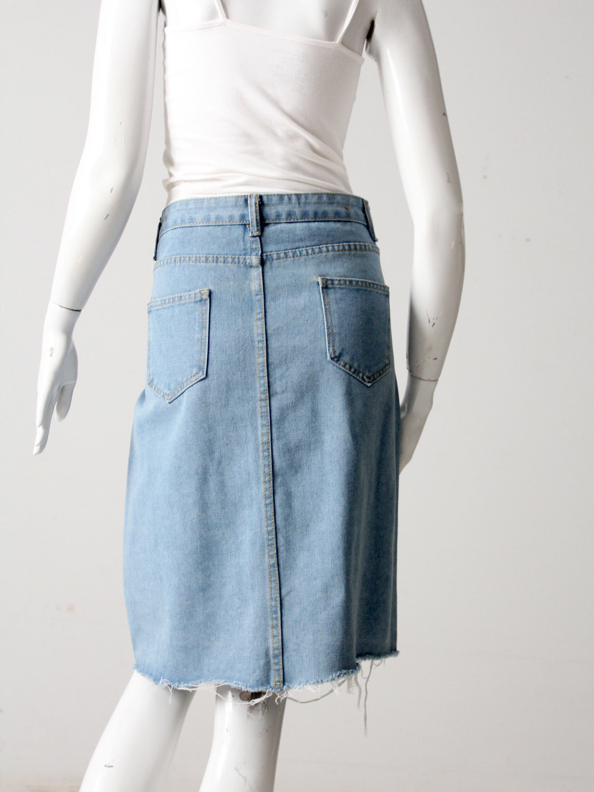 vintage Heritage Falmer button front denim skirt