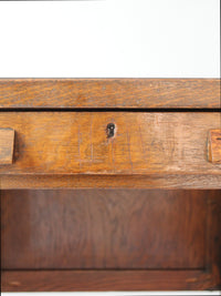 antique oak double pedestal desk