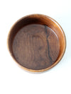 mid century wood serving bowl