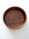 mid century wood serving bowl