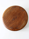 mid century wood serving bowl