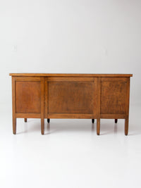 antique oak double pedestal desk