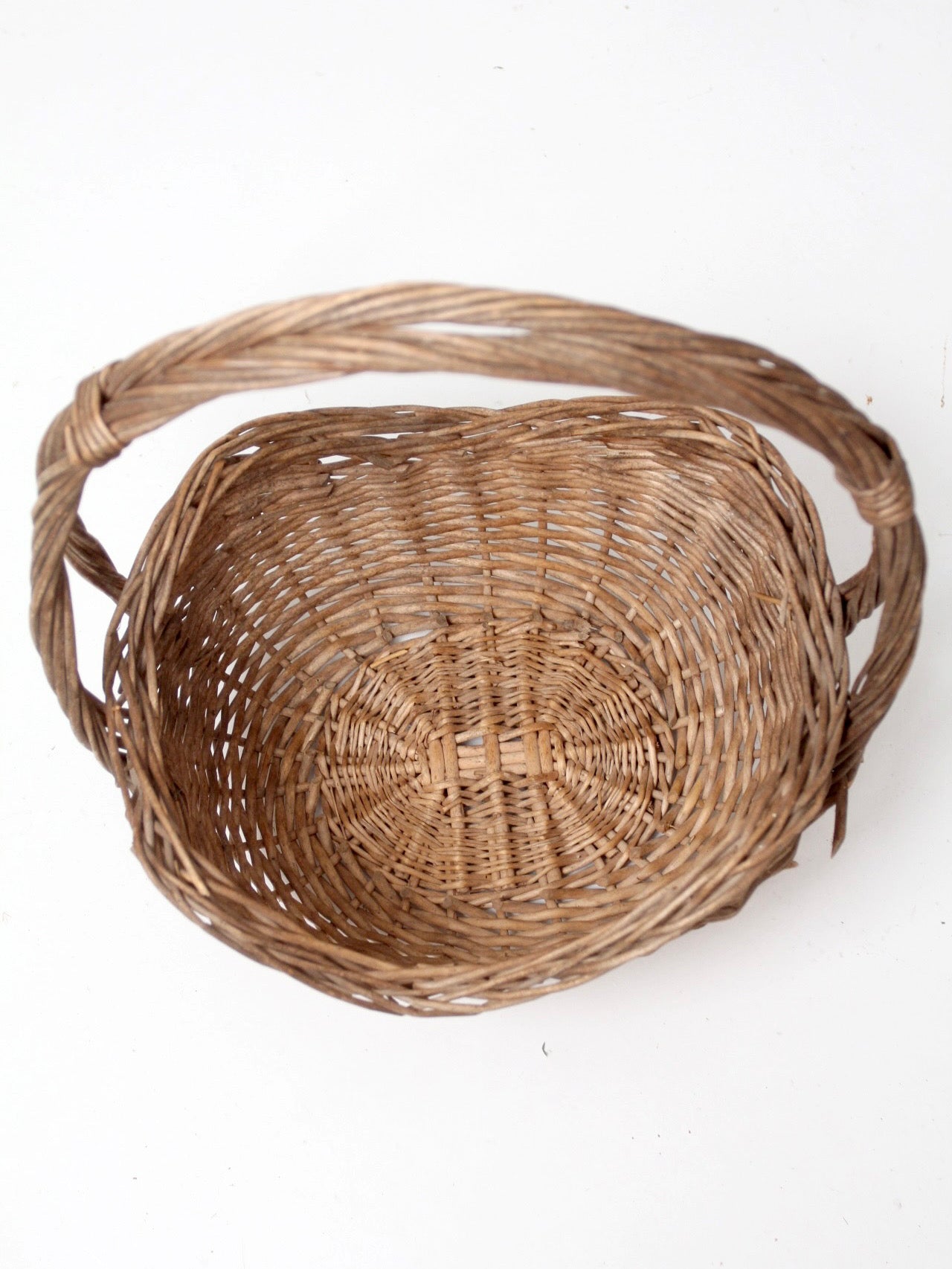 vintage willow gathering basket