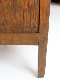 antique oak double pedestal desk