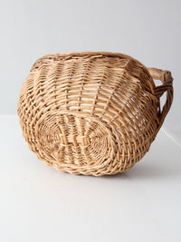 vintage willow gathering basket