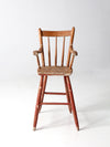 antique child's wooden chair