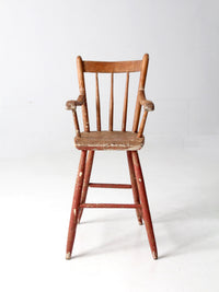 antique child's wooden chair