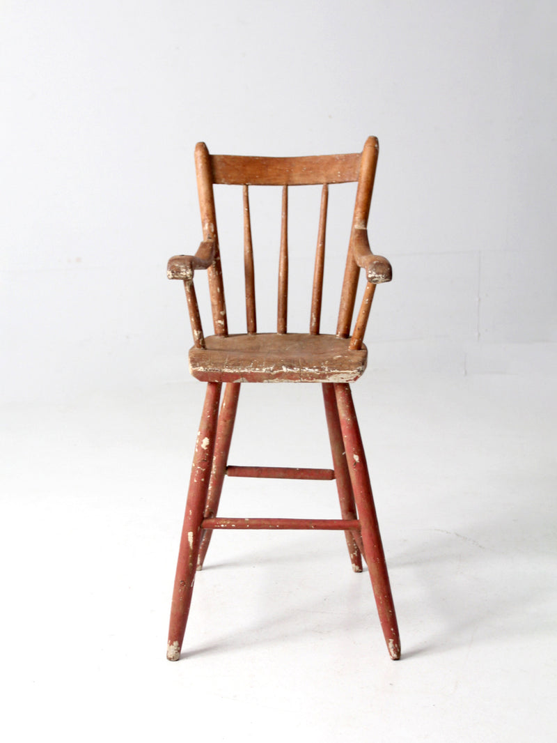 antique child's wooden chair