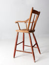 antique child's wooden chair