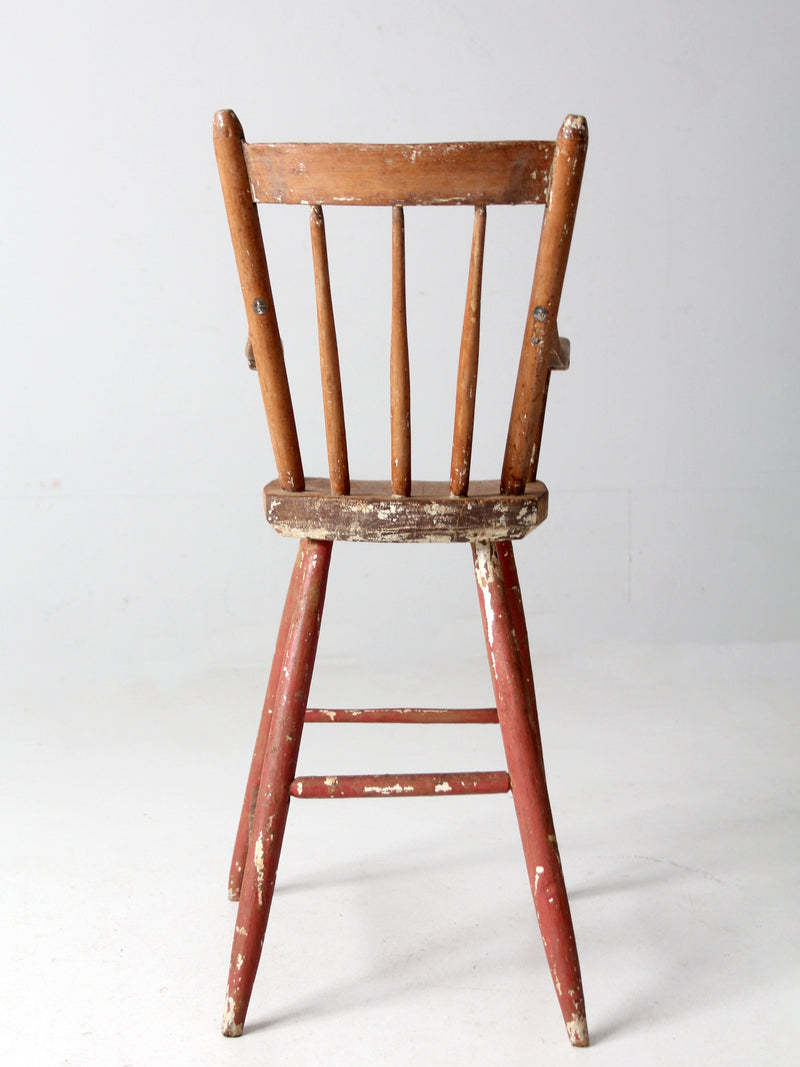 antique child's wooden chair
