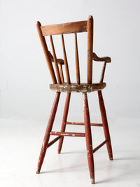 antique child's wooden chair