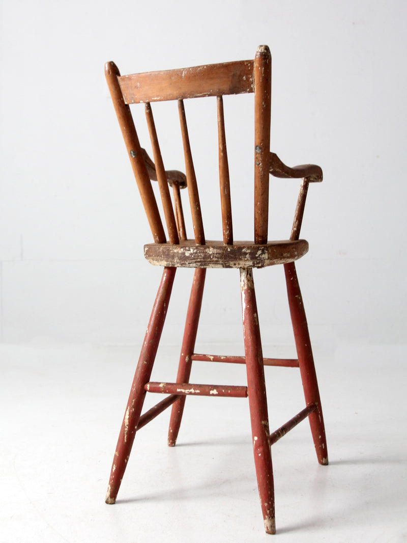 antique child's wooden chair