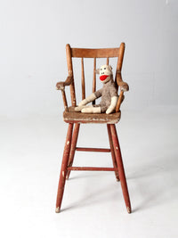 antique child's wooden chair